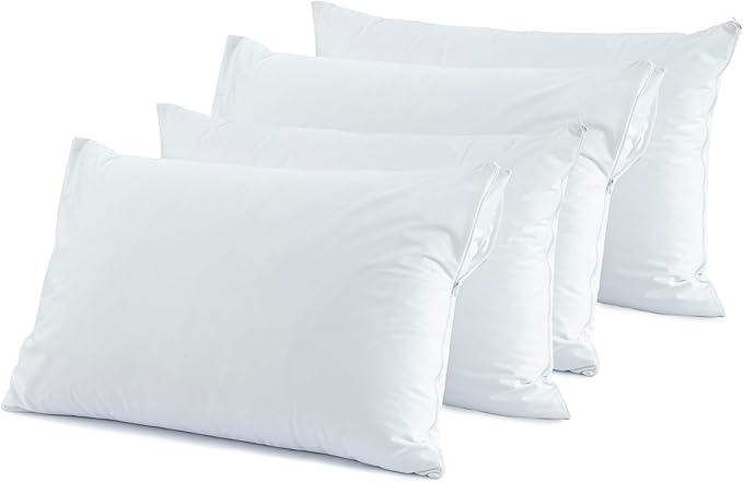 Dreamology 4 Pack,Waterproof Pillow Protector with Zipper King Size,Bed Bug Proof Pillow Case,Waterproof Pillow Covers,Pillow Protector Cases,20x36 Pillow Covers