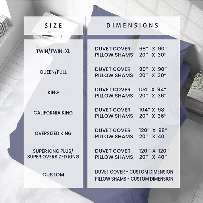Kotton Culture 3 Pc Duvet Cover Queen Size/Full Size Set-100% Egyptian Cotton 600 TC Ultra Soft Premium Durable Comforter Cover Zipper Closure & Corner Ties- (Slate Blue, 90" X 90")