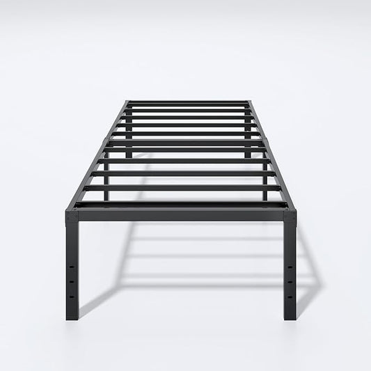LUMUNANCE Metal Bed Frame Twin Size - 18 Inch Heavy-Duty Twin Platform Bed Frame No Box Spring Needed, Easy Assembly, Noise-Free, Sturdy Mattress Foundation, Underbed Storage Space