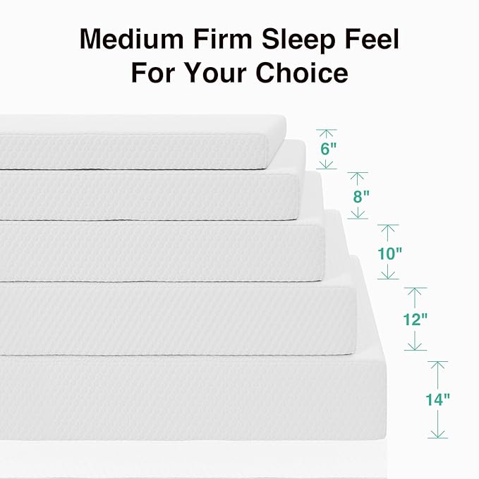 Novilla 6 Inch Twin Size Mattress, Twin Memory Foam Mattress with Cooling Foam & Breathable Comfort Layer,Pressure Relief Mattresses in a Box for Cool Touch & Support