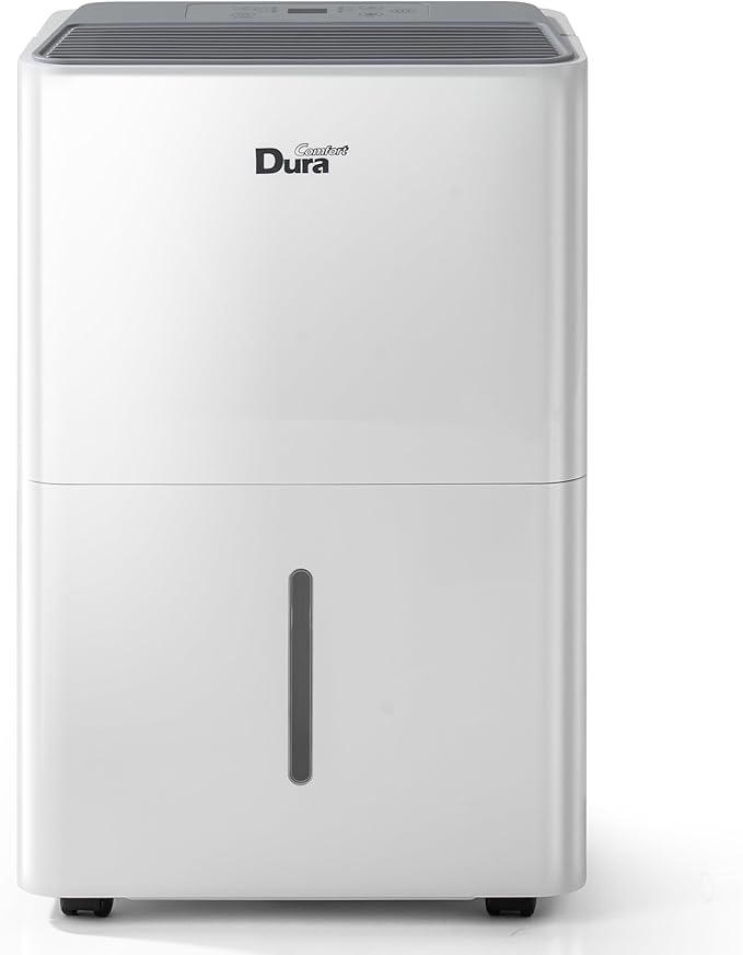 Small Dehumidifier for 2500 Sq.ft, Max 35 Pint/D, Smart Compressor Dehumidifier with Drain Hose, Intelligent Humidistat
