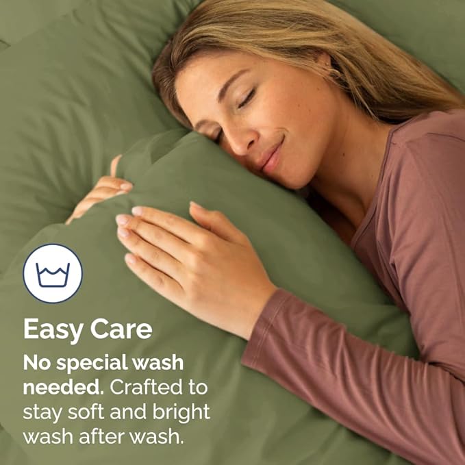 King Standard Pillow Cases Set of 2 - Soft Hotel Quality Pillowcase Covers - Comfy, Cozy & Fade Free - Wrinkle Resistant - Machine Washable Pillow Protectors - 2 Piece Set - King Standard Sage Green