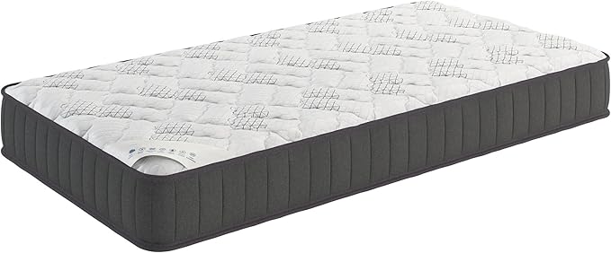Ottomanson Twin XL 7.5" Medium Firm Innerspring Mattress – Bonnell Coil System with Comfort Foam – Fiberglass Free – Made in USA – Bed in a Box – Supportive & Durable Sleep Surface