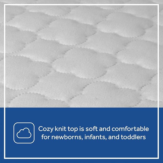 Sealy Baby Fitted Waterproof Infant Crib Mattress Protector Pad & Toddler Bed Cover,Durable and Comfortable Topper,Machine Washable-and Dryer Friendly,52x28”- White,(Pack of 6)