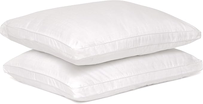 Maxi Deluxe Euro Size Bed Pillow – Ultra Soft & Comfortable – Versatile for Side, Back & Stomach Sleepers – 300TC Cotton Top – Single Pack – (European Size Pillow is 26 x 26)