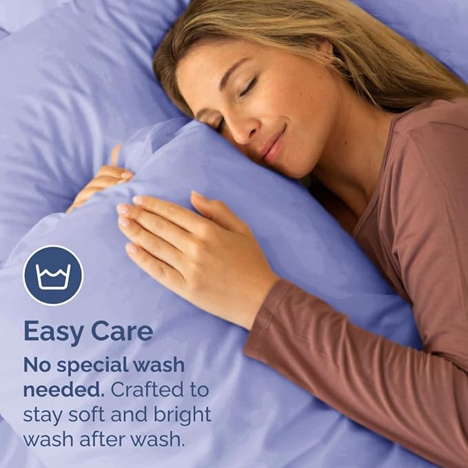 King Standard Pillow Cases Set of 2 - Ultra-Soft Hotel Quality Pillowcase Covers - Comfy, Cozy & Fade Free - Wrinkle Resistant - Machine Washable Pillow Protectors - 2 Piece Set - Lavender