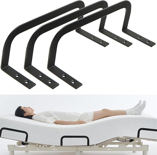 Mattress Retainer Bar Bracket Holder 3Pcs - Keeps Mattress from Sliding on Platform, Adjustable & RV Beds