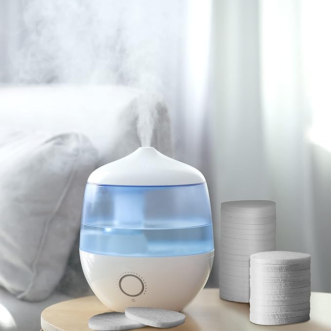 Maitys 100 Pieces Humidifier Essential Oil Pads Air Purifier Replacement Refill Pads for Aromatherapy Essential Oil Diffuser Compatible with Humidifier, Air Purifier, Microfiber Pad