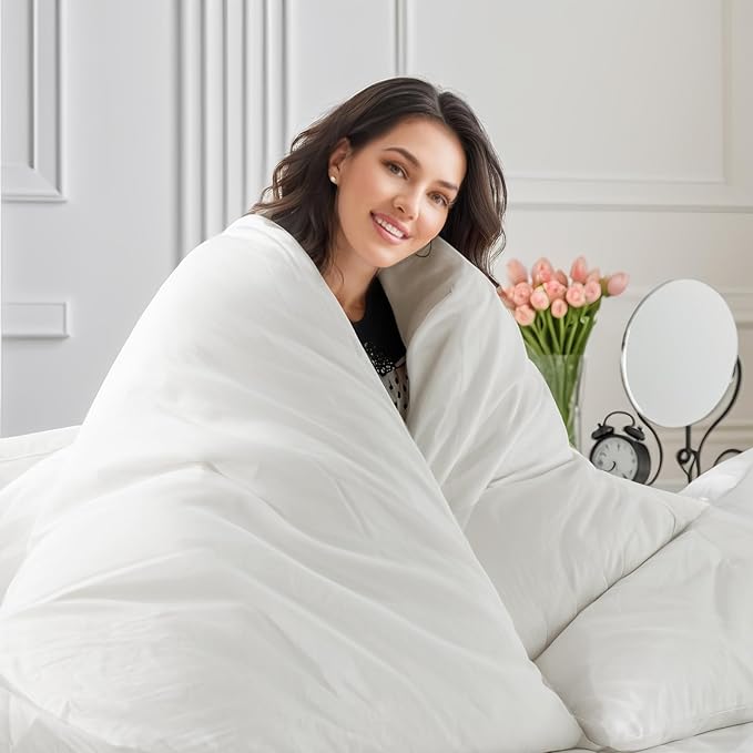 NEXHOME PRO Duvet Cover Set 100% Washed Cotton Oversized King 120"x98" Linen Feel Textured Organic Natural 3 Pieces Bedding Set with Zipper Closure and Corner Ties, Breathable(White, No Comforter)