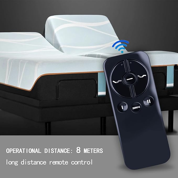 New Replacement Remote Control Compatible with Ease 2.0/3.0/4.0 Remote for Tempurpedic/Sealy/Adjustable Beds Bases JLDK.30.04.07 RF368C
