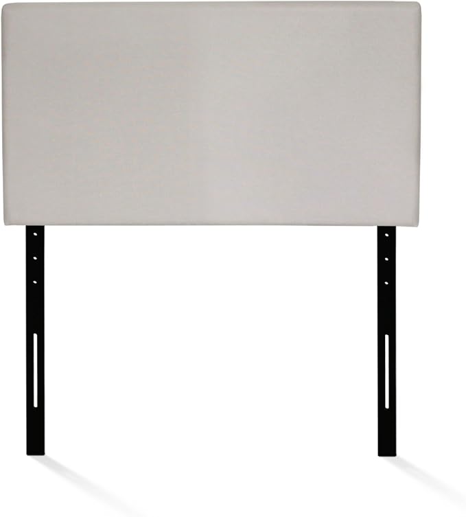 FURINNO Roanne Plain Headboard, Twin, Fog