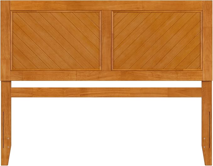 AFI, Canyon Queen Solid Wood Rustic Farmhouse Headboard, Light Toffee