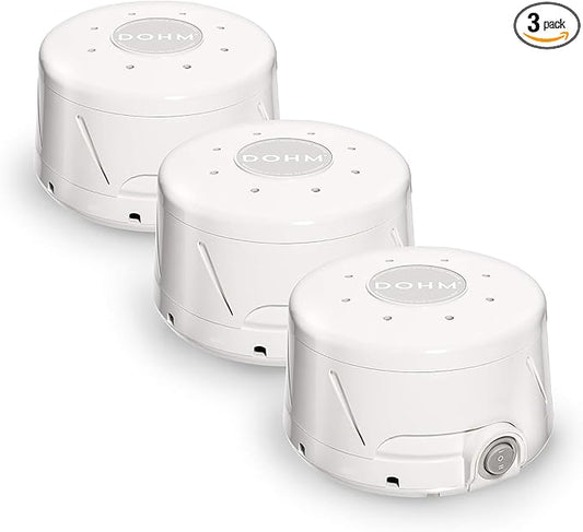 Yogasleep Dohm Classic (3 Pack) The Original White Noise Sound Machine, Soothing Natural Sounds from a Real Fan, Sleep Therapy for Adults & Baby, Noise Cancelling for Office Privacy & Meditation