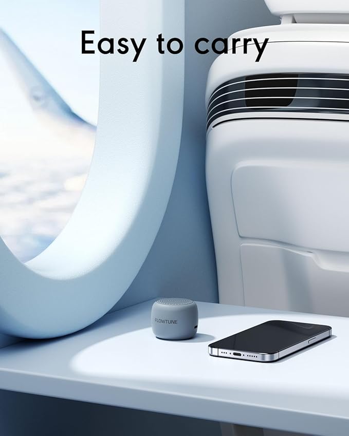 Sound Machine Flowtune White Noise Machine for Baby Adults, Mini Portable Sound Machine for Travel, 6H Timer, 18 Soothing Sleep Sounds Gift (Misty Blue)