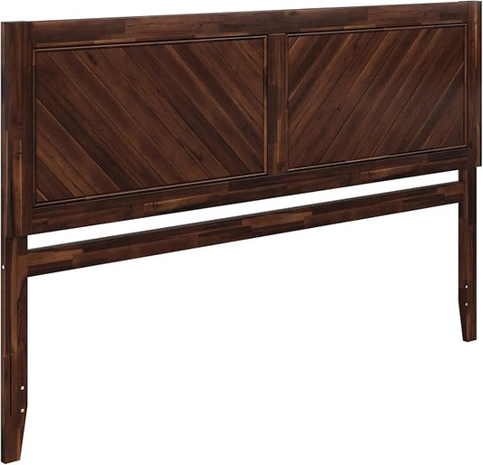 AFI, Canyon King Solid Wood Rustic Farmhouse Headboard, Barnwood