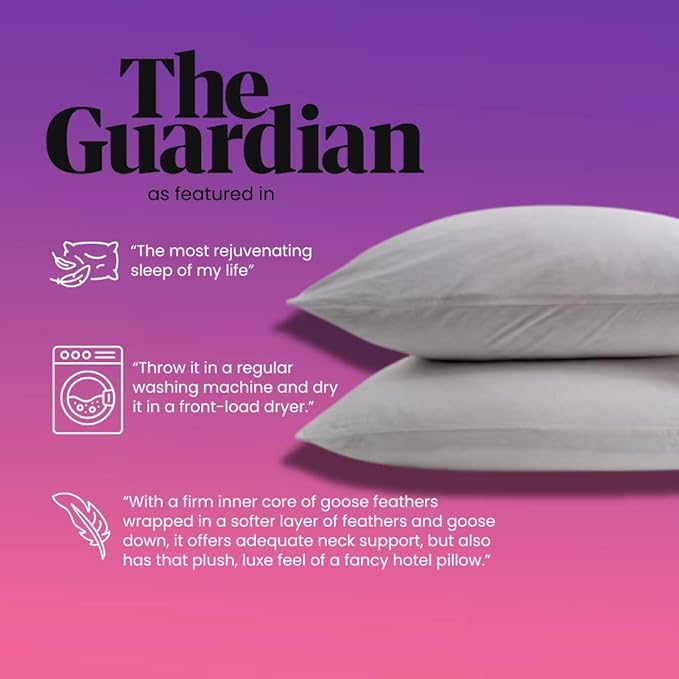 Down Etc Rhapsody Wrap Luxury Hotel 235-Thread 100% Down-Proof Soft Preshrunk Cotton Fabric Hypoallergenic Goose Down & Feather Pillow, 1 Count (Pack of 1), White