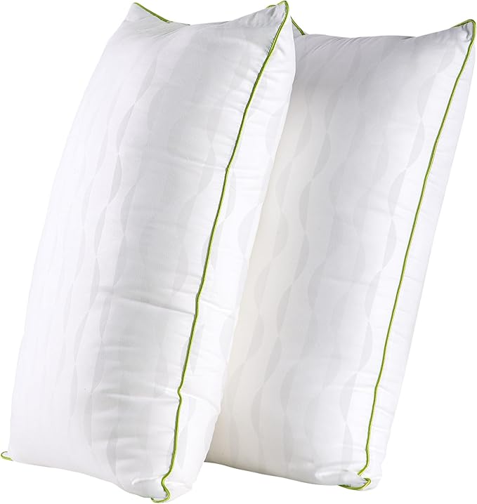 Bed Pillows Standard Size Set of 2,for Sleeping, Adjustable Standard Pillows 2 Pack with Zipper, Cooling Hotel Quality with Premium Soft Down Alternative Fill