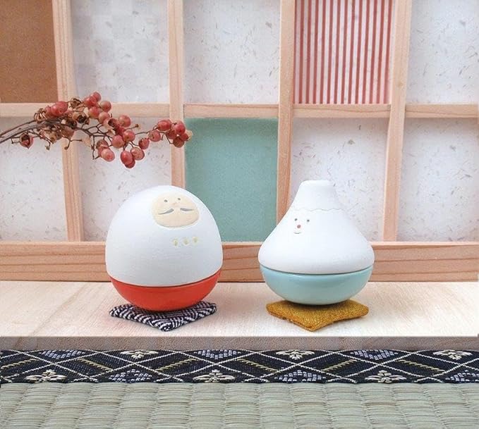 Stone Diffuser Swinging Animals Aromatherapy [Japan Import] Passive Diffuser for Essential Oil, Ceramic, Non-Electric, Room Decor, Gift (Daruma)