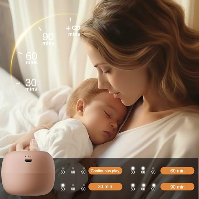 Portable White Noise Sound Machine | 16 Soothing Sounds | Timer | Memory Function | Noise Canceling for Sleep Aid & Office Privacy | Travel | Registry Gift | Sleep Soother for Baby Kids Adults