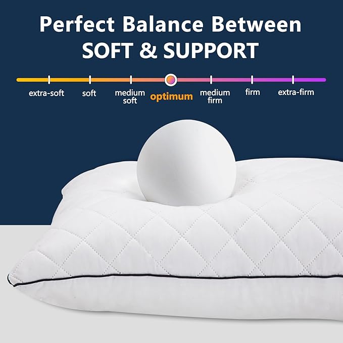 1 MIDDLE ONE Body Pillow, Memory Foam Body Pillows for Adults Sleeping, Long Pillow for Bed, Big Large Firm Full Body Pillow for Side Sleeper, 20x54 Inch, White