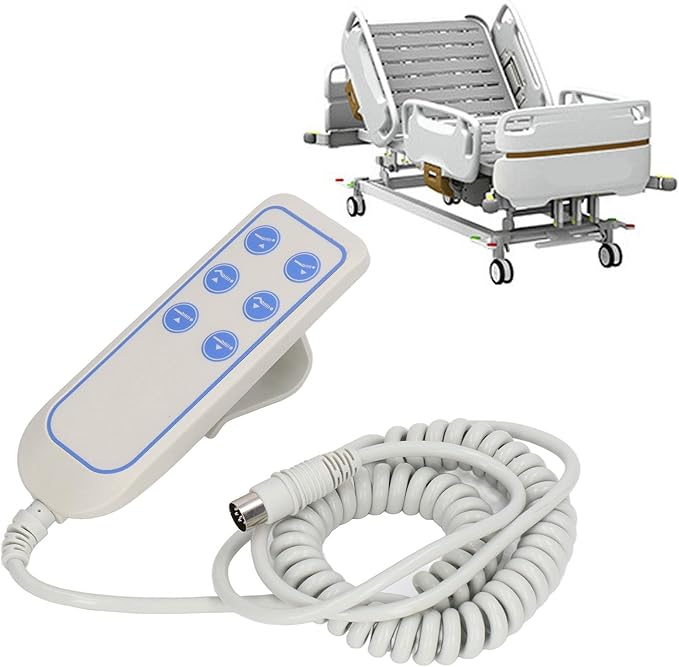 Yosoo Adjustable Bed Remote, Electric Sofa Controller 8 Pin Lifting Bed Controller Remote Control Replacement Electric PVC IP66 Wear Lift Chair Hand Control