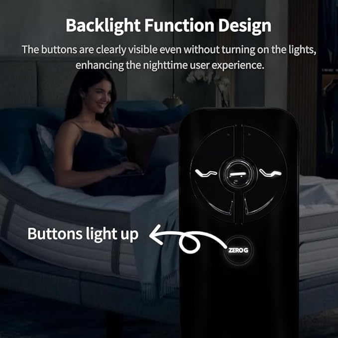 RF399A RF368B MC120TS Remote Replacement for keeson Adjustable Bed Remote/Tempurpedic Ergo Adjustable Bed Base JLDK.30.03.20, Compatible with keeson MC120TS JLDP.15.012.404, 2 Years Warranty