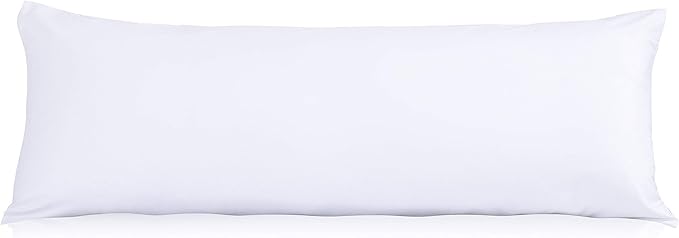 EVOLIVE Body Pillow Insert 21" x 54", Ultra Soft Microfiber Full Body Pillow for Pregnancy, Side Sleepers & Back Support, Plush Supportive Long Bed Pillow (21"x54" Body Pillow)