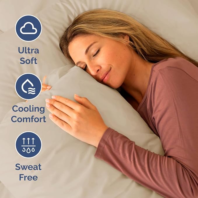 Short Queen Size 4 Piece Sheet Set - RV Short Queen, Ultra-Soft, Breathable & Cooling Bed Sheets Set with Deep Pockets - Hotel Luxury Bedding for Women & Men - Wrinkle Free & Fade Resistant - Wheat