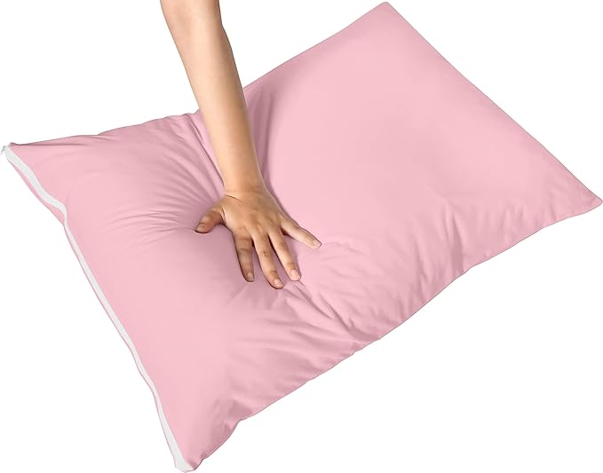 Utopia Bedding Premium 100% Waterproof Pillow Protectors with Zipper King Size (Set of 2), Bed Bug and Dust Mite Proof Zippered Pillow Covers, Pillow Encasement Cases, Pink