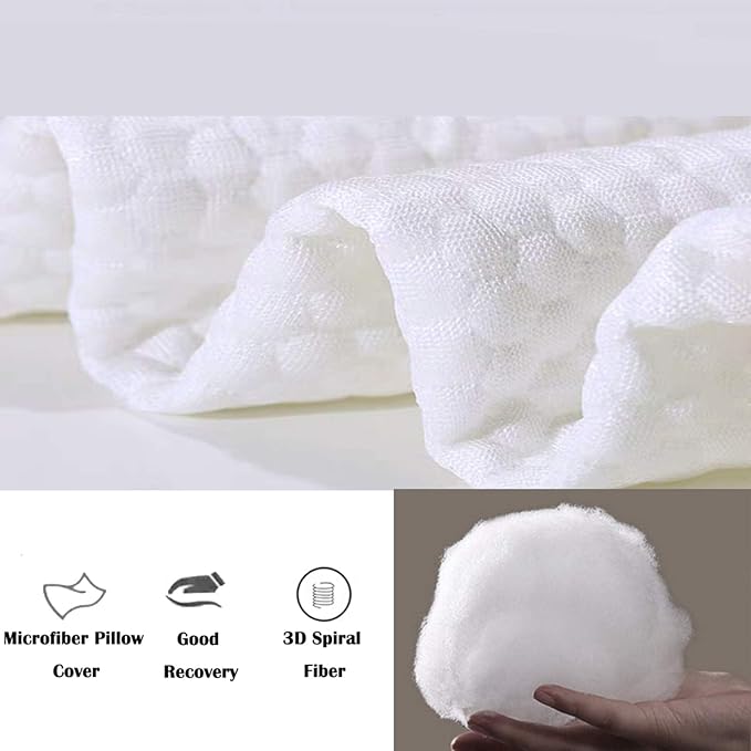 DOWNCOOL Full Body Pillow for Adults- Ultra Soft Long Bed Pillow with Removable Cover Cooling Breathable, Polyester Microfiber Large Body Pillow, 20x54 inch (with Cover)