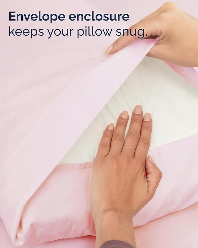 Twin 4 Piece Sheet Set - Comfy, Breathable & Cooling - Soft Hotel Luxury Bedding for Women, Men, Kids, Teens and Children - 1 Flat & 1 Fitted Sheet & 2 Pillowcases with Deep Pockets - Lavender Pink