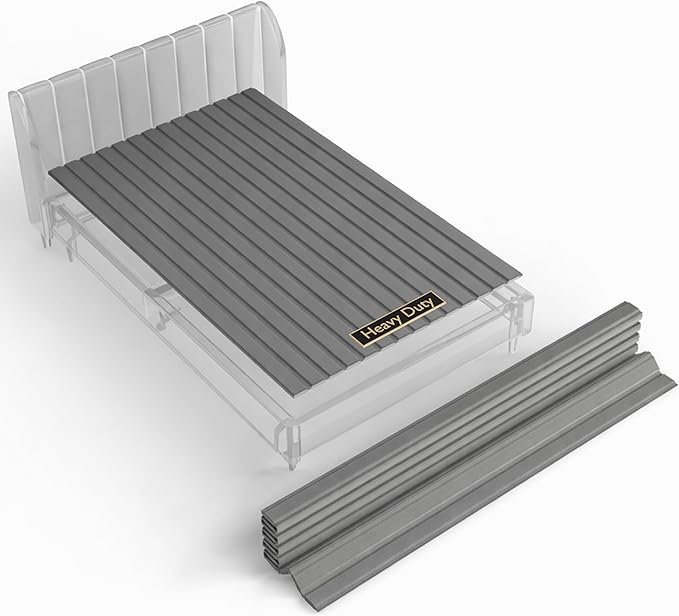 Wooden Full Bed Slats for Support Under Mattress with Cover – Replacement Wood Slats for Full Size Bed Frame – Under Mattress Support Without Extra Height – 3.38-Inch Standard Width