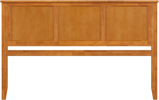 AFI, Madison King Solid Wood Panel Headboard, Light Toffee