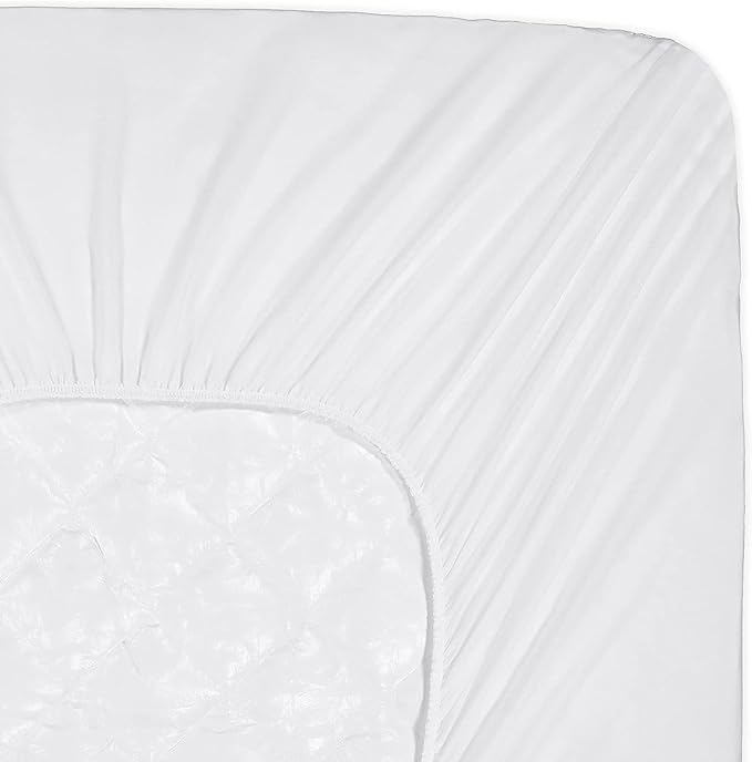 SERTA Power Clean Triple Action Quilted Soft Waterproof Mattress Pad Protector, Moisture Wicking Protection with 15" Deep Pocket, California King, White