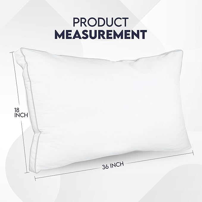 Utopia Bedding Bed Pillows for Sleeping King Size (White), Set of 2, Soft & Fluffy Pillow with Down Alternative Filling, Cooling, Hotel Quality, Gusseted Pillow for Back, Stomach or Side Sleepers