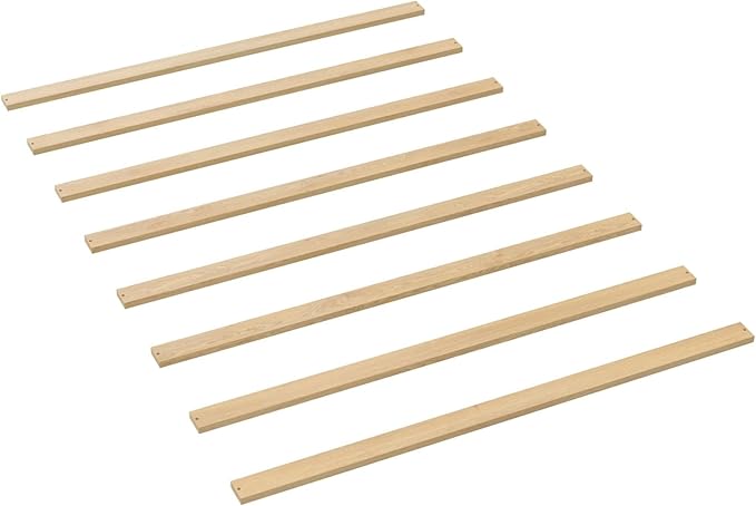 CC KITS Bed Slats for Twin, Full, Queen & King Sizes - Bed Slat Under Mattress Support - Bunkie Board - Box Spring & Mattress Platform Foundation Replacement - Set of 8 Slats (Full - 54")