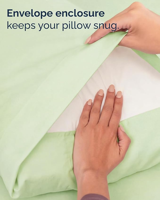 Twin XL 4 Piece Sheet Set - Comfy, Breathable & Cooling - Soft Hotel Luxury Bedding for Women, Men, Kids, Teens and Children - 1 Flat & 1 Fitted Sheet & 2 Pillowcases with Deep Pockets - Light Sage