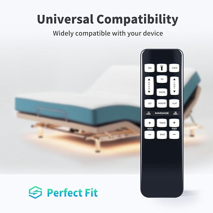 Replacement Remote Control for iDealBed iEscape Adjustable Bed Base Models 4AW110 4AW112 4AW113,Zero Gravity