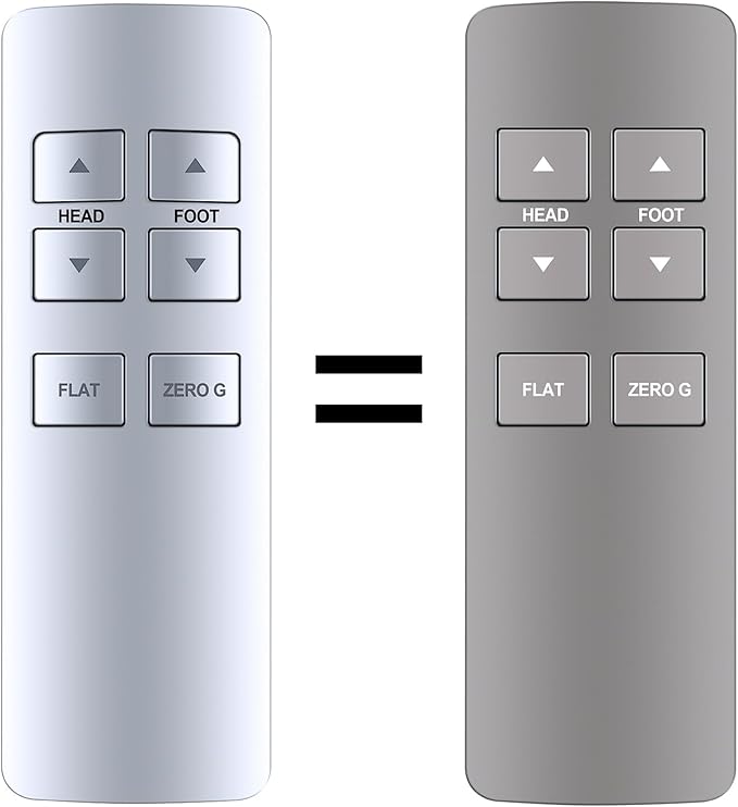 PZL Adjustable Bed Replacement Remote Control for Serta Motion Essentials (3rd Gen Gray or iSeries Model)