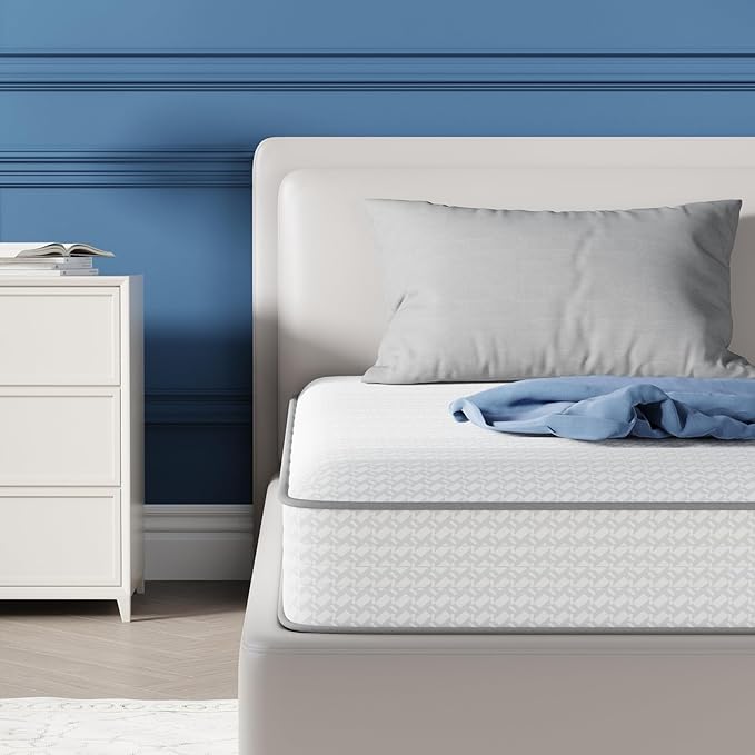 Avenco Twin XL Mattress 6 Inch in a Box, Medium Plush Twin Size Mattresses with Spring Smarts Coil Hybrid Colchones for Pressure Relief, CertiPUR-US Certified