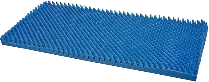 DMI 4-Inch Foam Mattress Topper, Egg Crate Foam Pad, Mattress Pad and Bed Topper for Support, Air Circulation, Pressure Relief and Weight Distribution, Twin Size, 33 x 72 x 4, Blue
