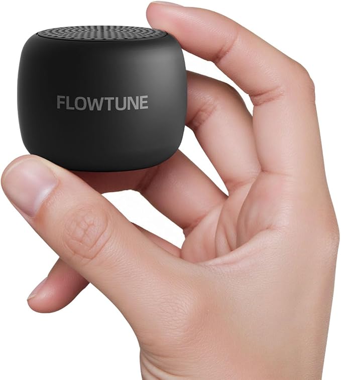 Sound Machine Flowtune White Noise Machine for Baby Adults, Mini Portable Sound Machine for Travel, 6H Timer, 18 Soothing Sleep Sounds Gift (Black)