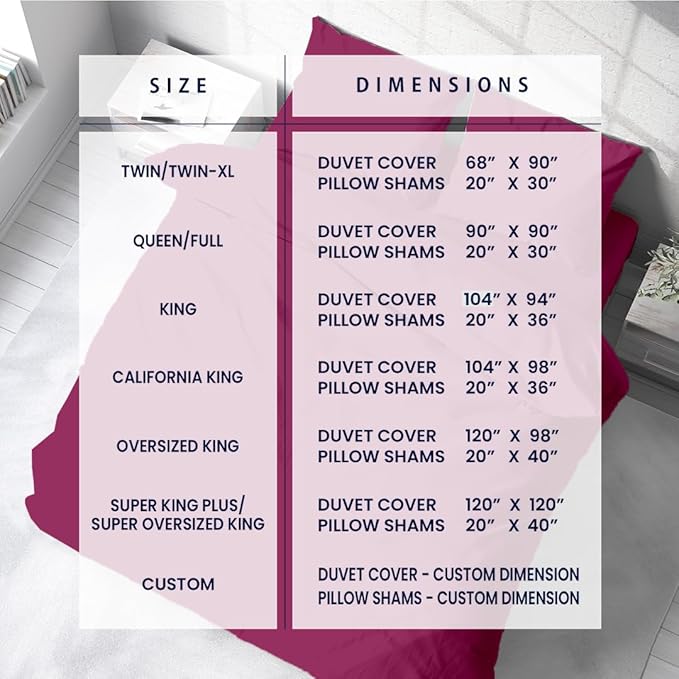 Kotton Culture 1 Pc 120" x 98" Duvet Cover Oversized King 100% Egyptian Cotton - 600 Thread Count Comforter Cover, Zipper Closure & Corner Ties - Fits Large King Inserts - Hot Pink