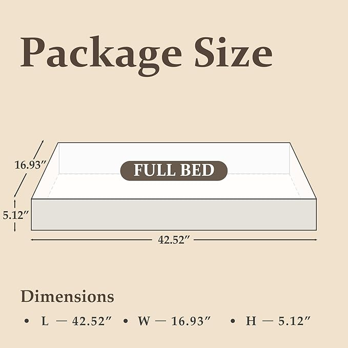 Fluest Full Bed Frame with Headboard and Footboard, Metal Full Bed Frame with Under Bed Storage, All-Metal Support System, No Box Spring Needed, Easy Assembly,Rustic Brown