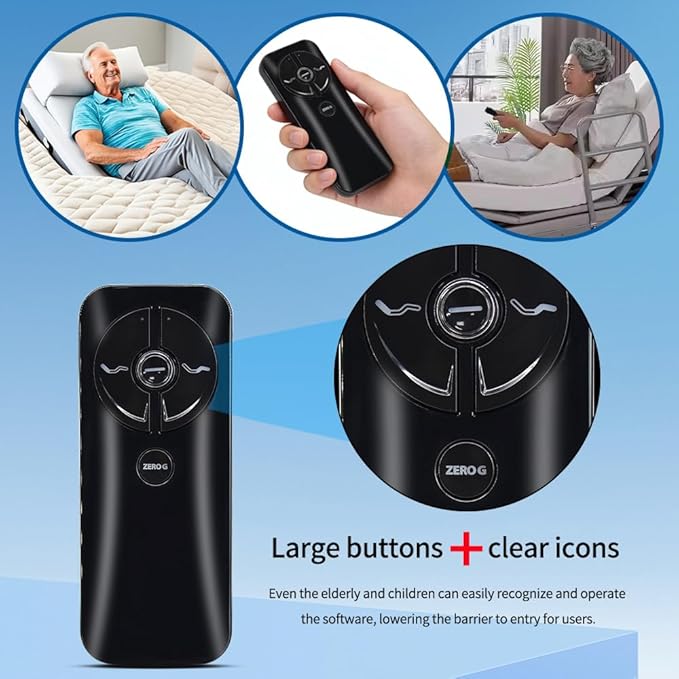 RF399A RF368B MC120TS Remote Replacement for keeson Adjustable Bed Remote/Tempurpedic Ergo Adjustable Bed Base JLDK.30.03.20, Compatible with keeson MC120TS JLDP.15.012.404, 2 Years Warranty