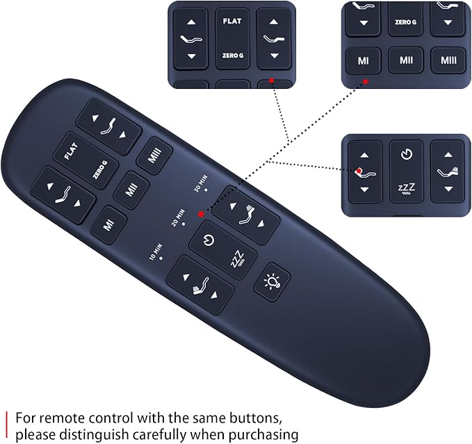 New Replacement Remote Control Compatible for Ergomotion Blissful Nights e4 e6 RF373E JLDK.28.10.14 Hand Wand Greaton Adjustable Bed Base