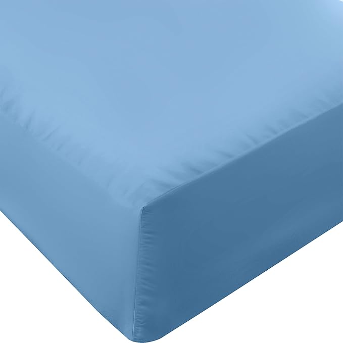 Utopia Bedding Queen Fitted Sheet - Bottom Sheet - Deep Pocket - Soft Microfiber - Shrinkage and Fade Resistant - Easy Care -1 Fitted Sheet Only (Dutch Blue)