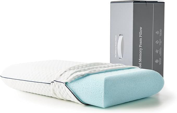 WEEKENDER Gel Memory Foam Pillow - King Size - 2-Pack - Medium Firm Feel - Neck & Shoulder Support - For Back & Side Sleepers - Home, Hotel, & Hospital Essentials