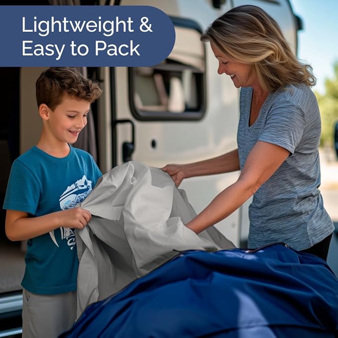 Short Queen Size 4 Piece Sheet Set - RV Short Queen, Soft, Breathable & Cooling Bed Sheets Set with Deep Pockets - Hotel Luxury Bedding for Women & Men - Wrinkle Free & Fade Resistant - French Grey
