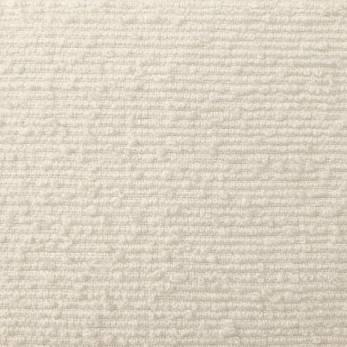 Round Bed – Washable Zip Cover - Upholstered Linen Soft Foam - Modular Minimalist Modern - Half Circle Moon - Sold Sold Separately (Cream Boucle, Twin Headboard)
